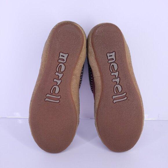 Merrell Milan Women's 6 Burnt Red Leather Wool Casual Shoes Lace Up J70642 Used - Picture 9 of 15